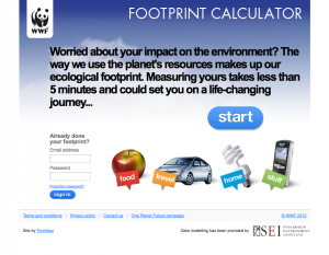 WWF Eco-Footprint Calculator